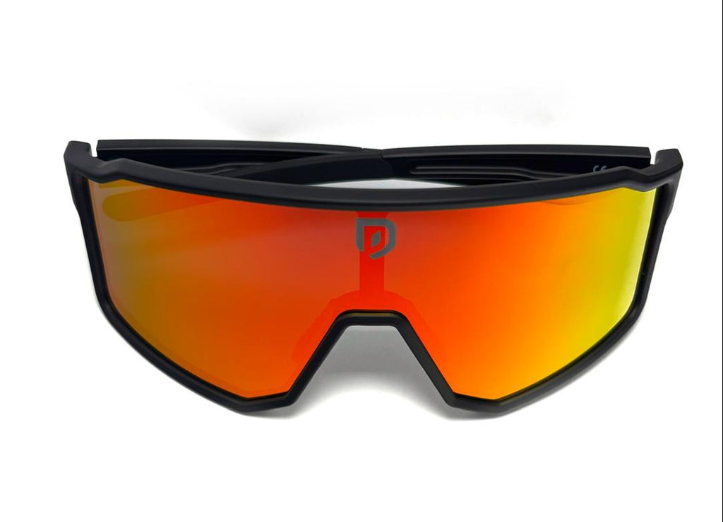 MOD. CASO COLOR.  BLACK AND ORANGE-RED